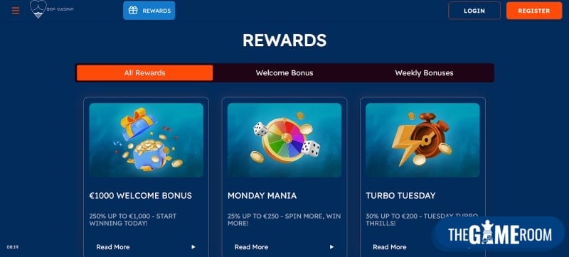 Bonus on casino sites with high RTP