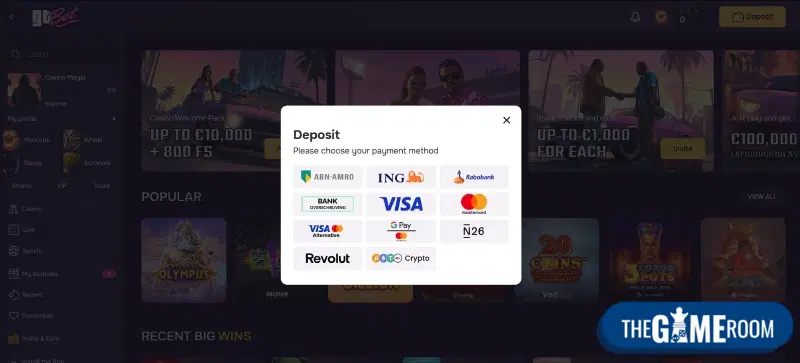 storting bij legale bookmaker GTBet